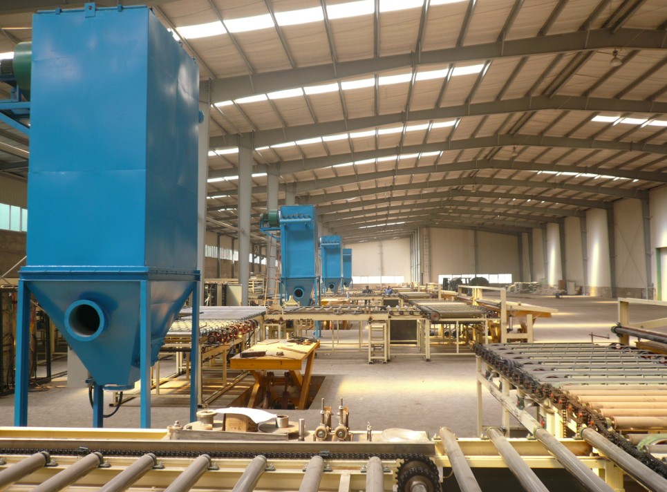 石膏板生產(chǎn)線(xiàn)的除塵系統(tǒng)